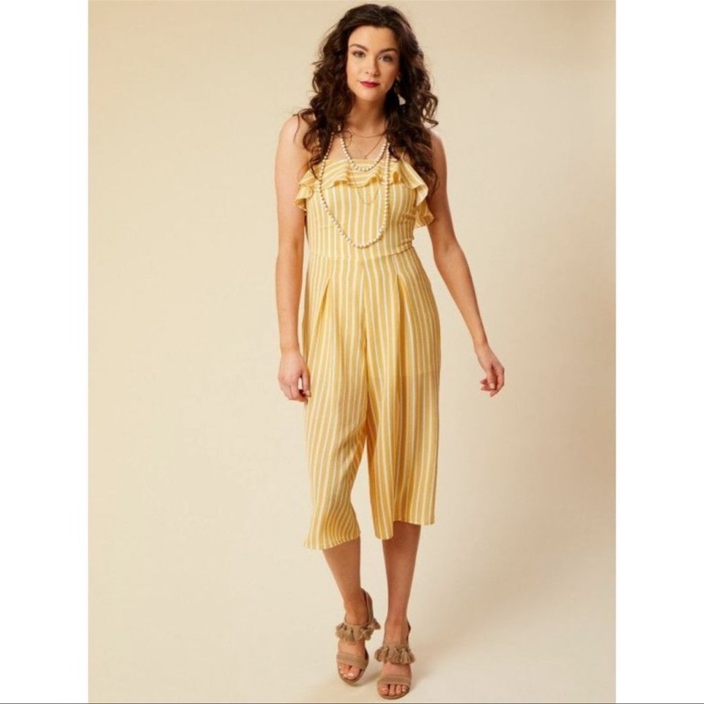 Altar’s State Yellow Jumpsuit Large